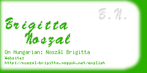 brigitta noszal business card