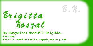 brigitta noszal business card